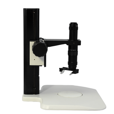0.35X-2.25X 3D Industrial Inspection Video Zoom Microscope, Track Stand + 35° Objective Angle Converter
