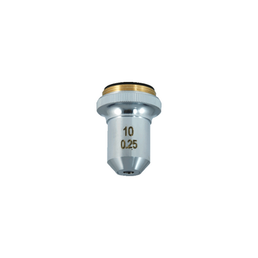 10X Achromatic Microscope Objective Lens, SKU PM13012134, three quarter front view