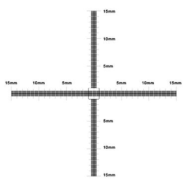 Microscope Stage Micrometer, Calibration Film Ruler, Dual Axis Crosshair Scale, 30mm/300 Div